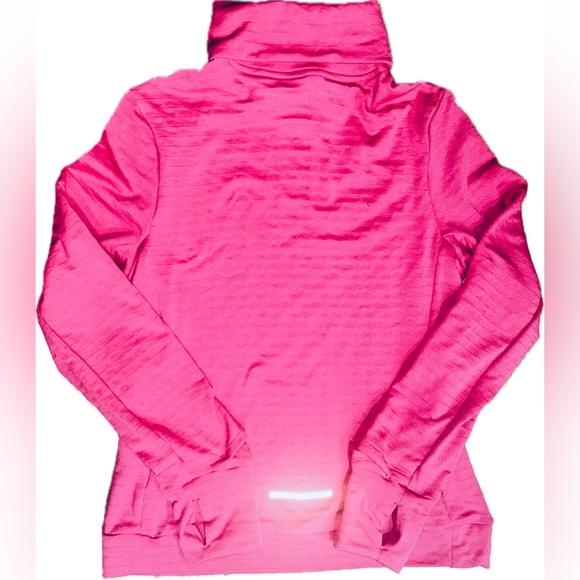NWT Nike Running Therma-Fit SZ XS hot pink turtleneck w/logo/bust 38”-44” - Picture 3 of 7